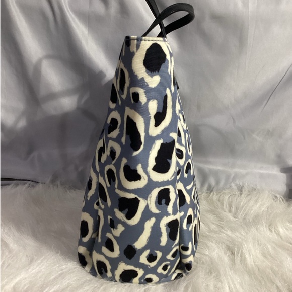 GUCCI Padlock Blue Canvas W/Leather Tote Handbag Serial 284721 - Picture 7 of 14